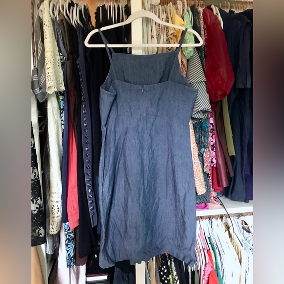 π³GAP Retro Chambray Linen Dress - Picture 3 of 8